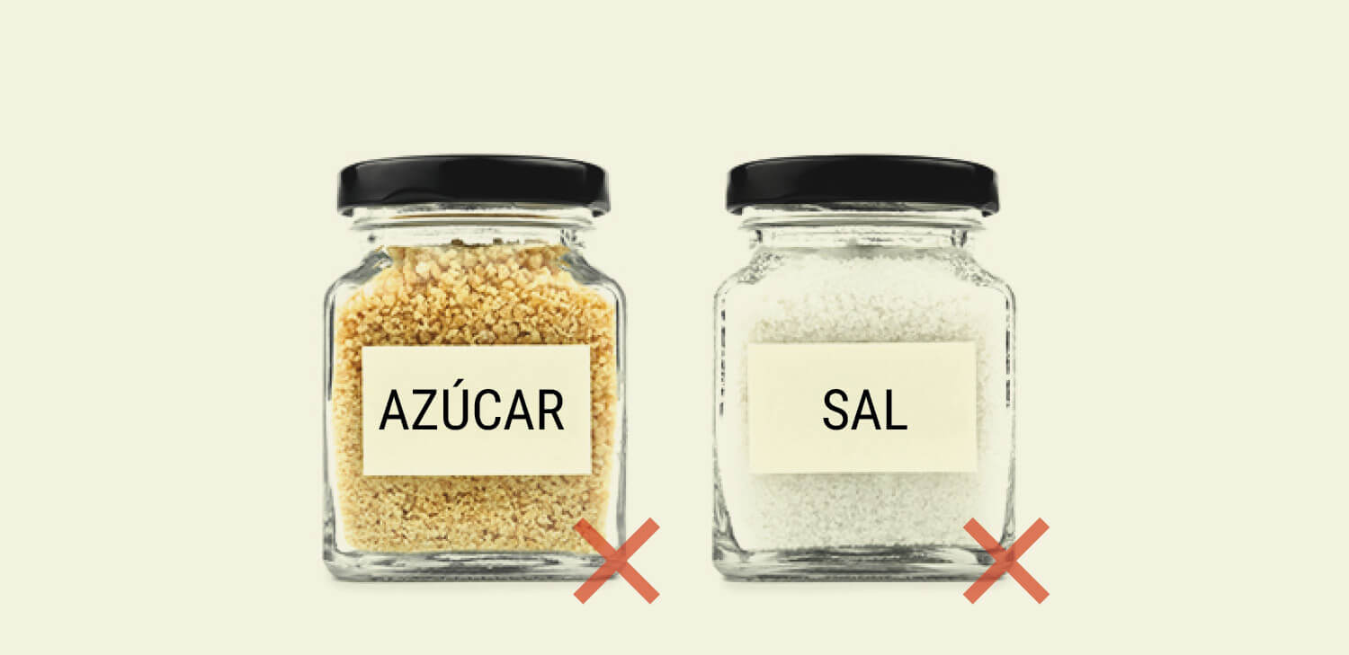 Limitar el consum de sucre i sal