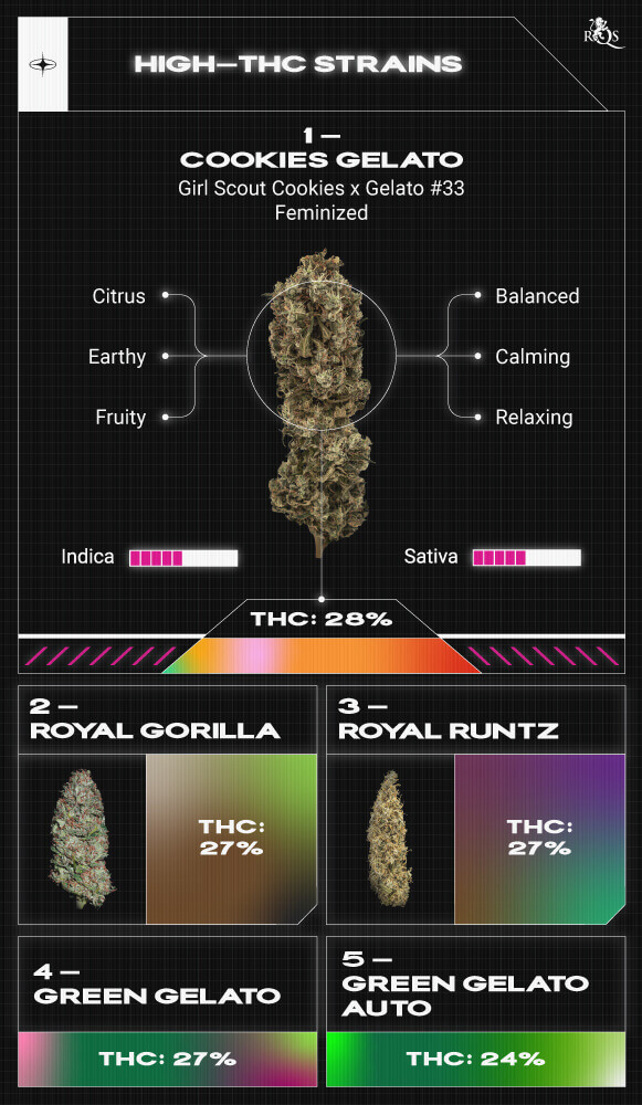 Top RQS High THC Strains Top RQS High THC Strains