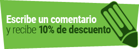 escribe un comentario y recibe 10% de desquento